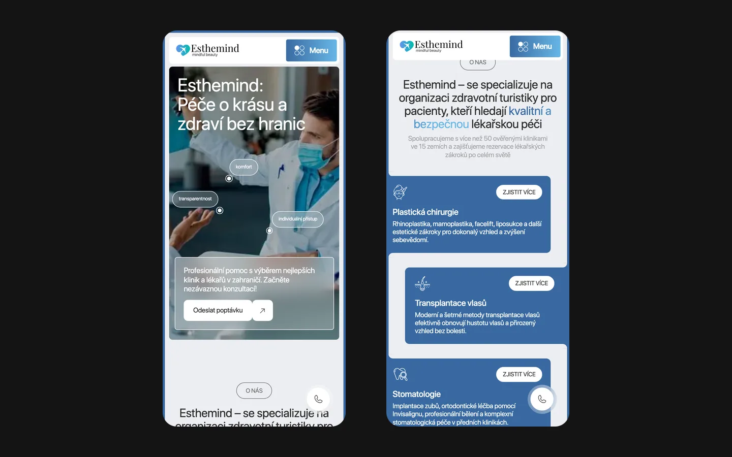 Esthemind on a phone