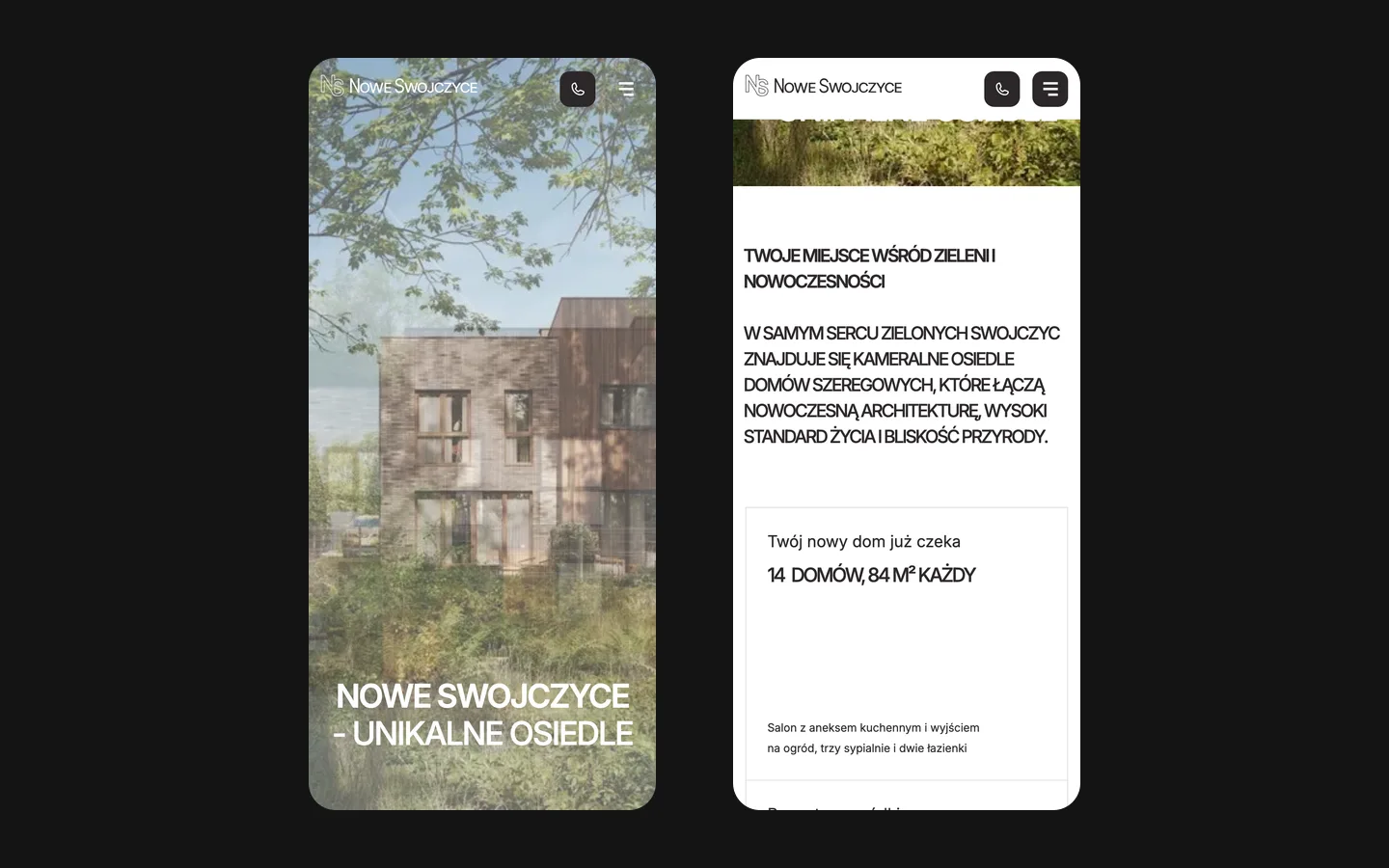 Nowe Swojczyce on a phone