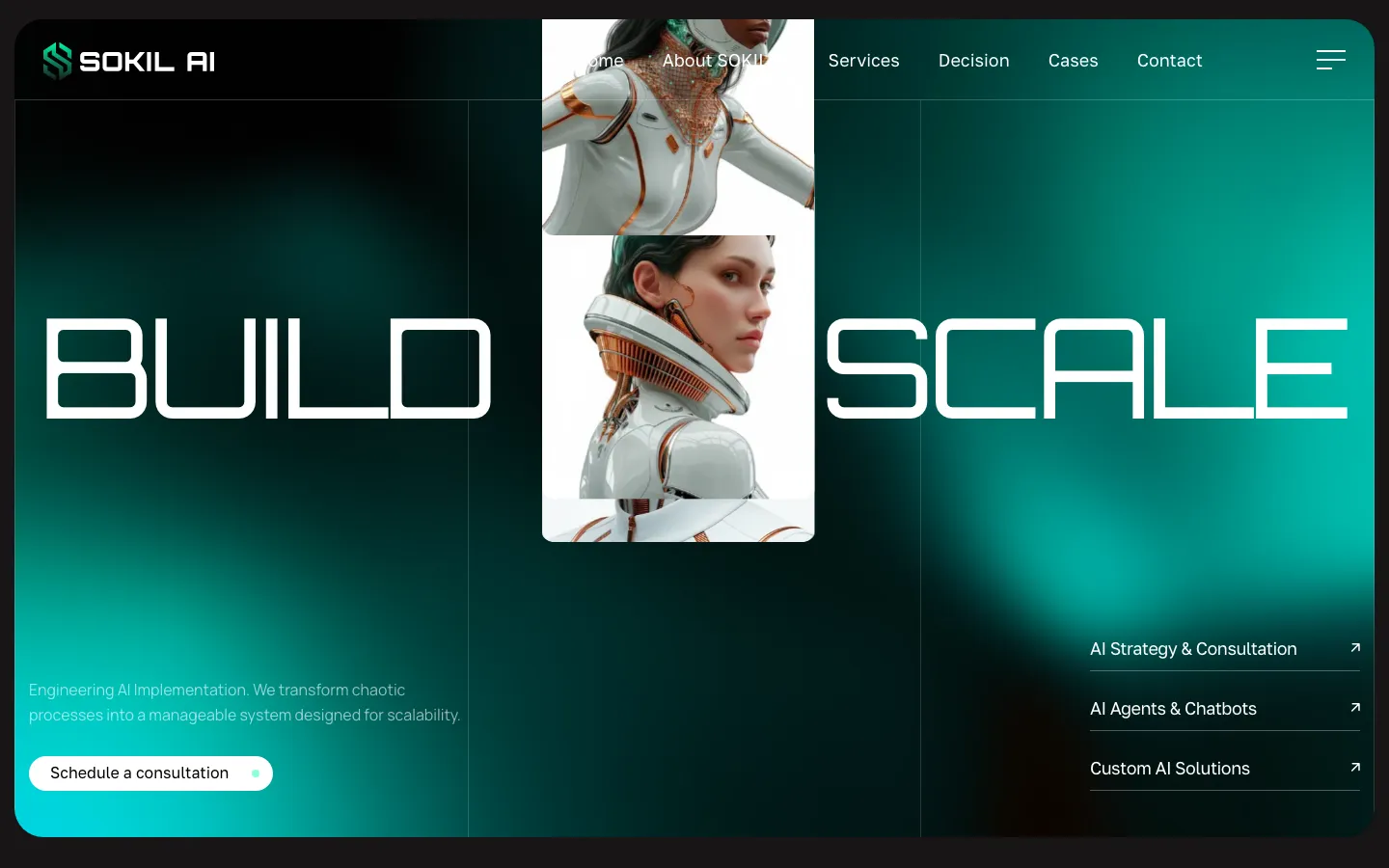 Sokil AI website preview