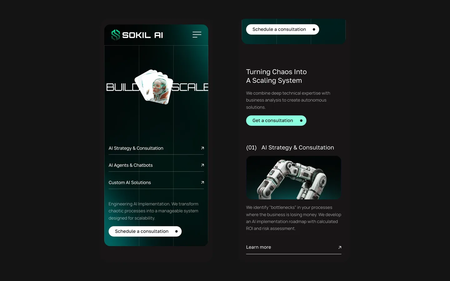Sokil AI on a phone